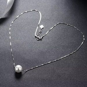 925 Sterling Silver Pearl Necklace